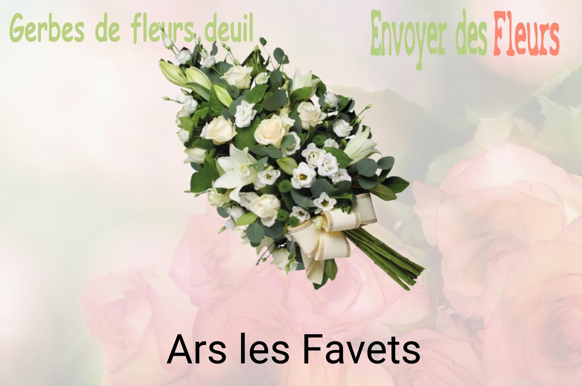 Gerbe de fleurs de deuil livrée à Ars-les-Favets